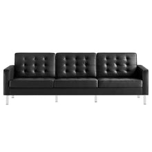 Load image into Gallery viewer, Loft Tufted Vegan Leather Sofa by Modway