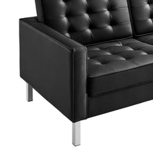 Load image into Gallery viewer, Loft Tufted Vegan Leather Sofa by Modway