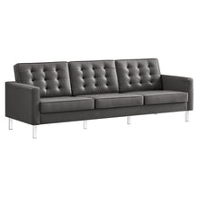 Load image into Gallery viewer, Loft Tufted Vegan Leather Sofa by Modway