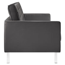 Load image into Gallery viewer, Loft Tufted Vegan Leather Sofa and Ottoman Set by Modway