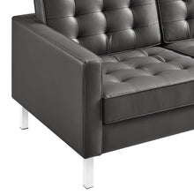 Load image into Gallery viewer, Loft Tufted Vegan Leather Sofa by Modway