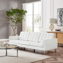 Load image into Gallery viewer, Loft Tufted Vegan Leather Sofa by Modway