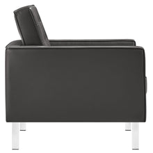 Load image into Gallery viewer, Loft Tufted Vegan Leather Armchair by Modway
