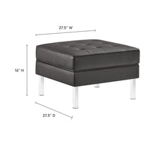 Load image into Gallery viewer, Loft Tufted Vegan Leather Sofa and Ottoman Set by Modway