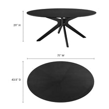 Load image into Gallery viewer, Crossroads 71" Oval Wood Dining Table by Modway