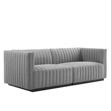 Load image into Gallery viewer, Conjure Channel Tufted Upholstered Fabric Loveseat by Modway