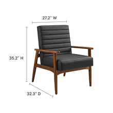 Load image into Gallery viewer, Jensen Vegan Leather Accent Chair by Modway
