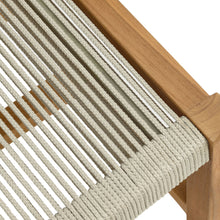 Load image into Gallery viewer, Vienna Outdoor Patio Teak and Rope Armless Dining Chairs Set of 2 by Modway