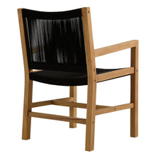 Load image into Gallery viewer, Vienna Outdoor Patio Teak and Rope Dining Armchairs Set of 2 by Modway