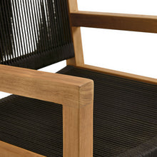 Load image into Gallery viewer, Vienna Outdoor Patio Teak and Rope Dining Armchairs Set of 2 by Modway