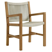 Load image into Gallery viewer, Vienna 3-Piece Outdoor Patio Teak and Rope Armchairs with Folding Side Table by Modway