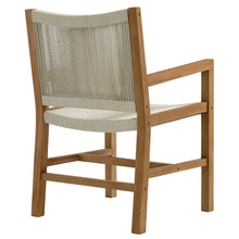 Load image into Gallery viewer, Vienna Outdoor Patio Teak and Rope Dining Armchairs Set of 2 by Modway