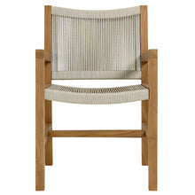 Load image into Gallery viewer, Vienna Outdoor Patio Teak and Rope Dining Armchairs Set of 2 by Modway