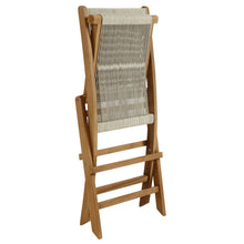 Load image into Gallery viewer, Vienna Outdoor Patio Teak and Rope Folding Chairs Set of 4 by Modway
