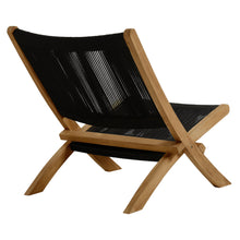 Load image into Gallery viewer, Vienna Outdoor Patio Teak and Rope Folding Accent Lounge Chair by Modway