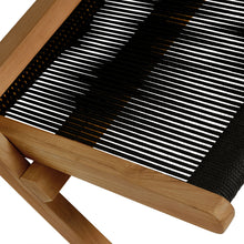 Load image into Gallery viewer, Vienna Outdoor Patio Teak and Rope Folding Accent Lounge Chair by Modway