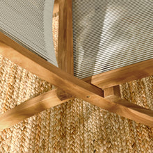 Load image into Gallery viewer, Vienna Outdoor Patio Teak and Rope Folding Accent Lounge Chair by Modway
