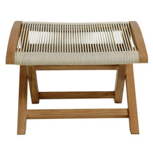 Load image into Gallery viewer, Vienna Outdoor Patio Teak and Rope Folding Ottoman by Modway