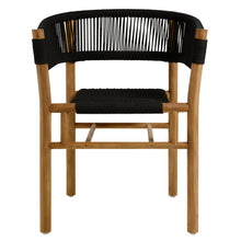 Load image into Gallery viewer, Vienna 5-Piece Outdoor Patio Teak and Rope Dining Set with Curved-Back Armchairs by Modway