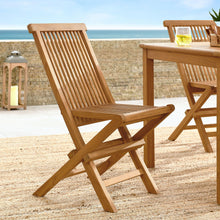 Load image into Gallery viewer, Vienna Outdoor Patio Teak Wood Folding Dining Chairs Set of 4 by Modway