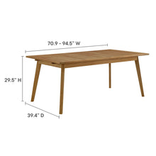 Load image into Gallery viewer, Vienna Outdoor Patio Teak Wood Extendable Dining Table by Modway