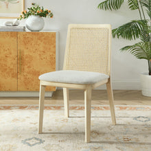 Load image into Gallery viewer, Monarch Wood and Rattan Dining Side Chair by Modway
