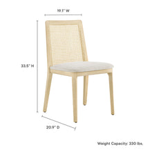 Load image into Gallery viewer, Monarch Wood and Rattan Dining Side Chair by Modway
