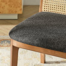 Load image into Gallery viewer, Monarch Wood and Rattan Dining Side Chair by Modway