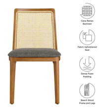 Load image into Gallery viewer, Monarch Wood and Rattan Dining Side Chair by Modway