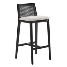 Load image into Gallery viewer, Monarch Wood and Rattan Bar Stool by Modway