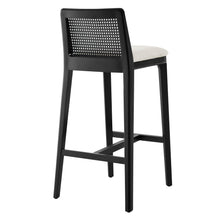 Load image into Gallery viewer, Monarch Wood and Rattan Bar Stool by Modway