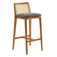 Load image into Gallery viewer, Monarch Wood and Rattan Bar Stool by Modway