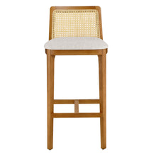 Load image into Gallery viewer, Monarch Wood and Rattan Bar Stool by Modway