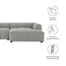 Load image into Gallery viewer, Liana Right-Facing Upholstered Fabric Modular Sofa with Chaise by Modway
