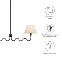 Load image into Gallery viewer, Wave Squiggle 2-Arm Pendant Light by Modway