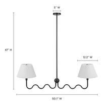 Load image into Gallery viewer, Wave Squiggle 2-Arm Pendant Light by Modway