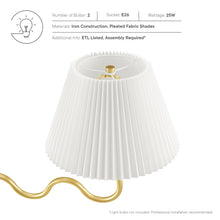 Load image into Gallery viewer, Wave Squiggle 2-Arm Pendant Light by Modway