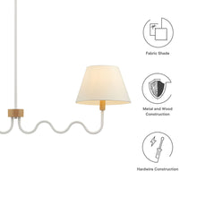Load image into Gallery viewer, Sunlit Squiggle 2-Arm Pendant Light by Modway