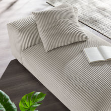 Load image into Gallery viewer, Solace Modular Corduroy Upholstered Armless Chaise Lounge by Modway