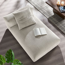 Load image into Gallery viewer, Solace Modular Corduroy Upholstered Armless Chaise Lounge by Modway