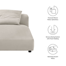 Load image into Gallery viewer, Solace Modular Upholstered Fabric Armless Chaise Lounge by Modway