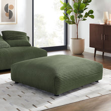 Load image into Gallery viewer, Solace Modular Corduroy Upholstered Ottoman by Modway
