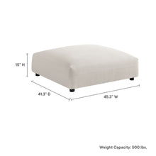Load image into Gallery viewer, Solace Modular Upholstered Fabric Ottoman by Modway
