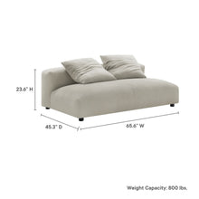 Load image into Gallery viewer, Solace Modular Upholstered Fabric Armless Loveseat by Modway