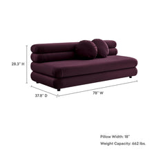 Load image into Gallery viewer, Jubilee Modular Performance Velvet Armless Loveseat by Modway