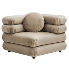Load image into Gallery viewer, Jubilee 3-Piece Modular Performance Velvet Sectional Sofa by Modway