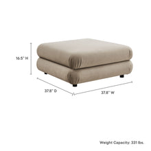 Load image into Gallery viewer, Jubilee Modular Performance Velvet Ottoman by Modway