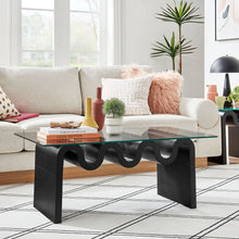 Load image into Gallery viewer, Ondine Glass Top Coffee Table by Modway