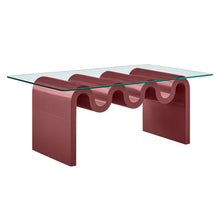 Load image into Gallery viewer, Ondine Glass Top Coffee Table by Modway