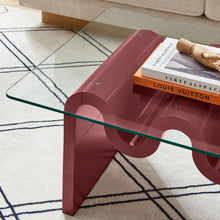 Load image into Gallery viewer, Ondine Glass Top Coffee Table by Modway